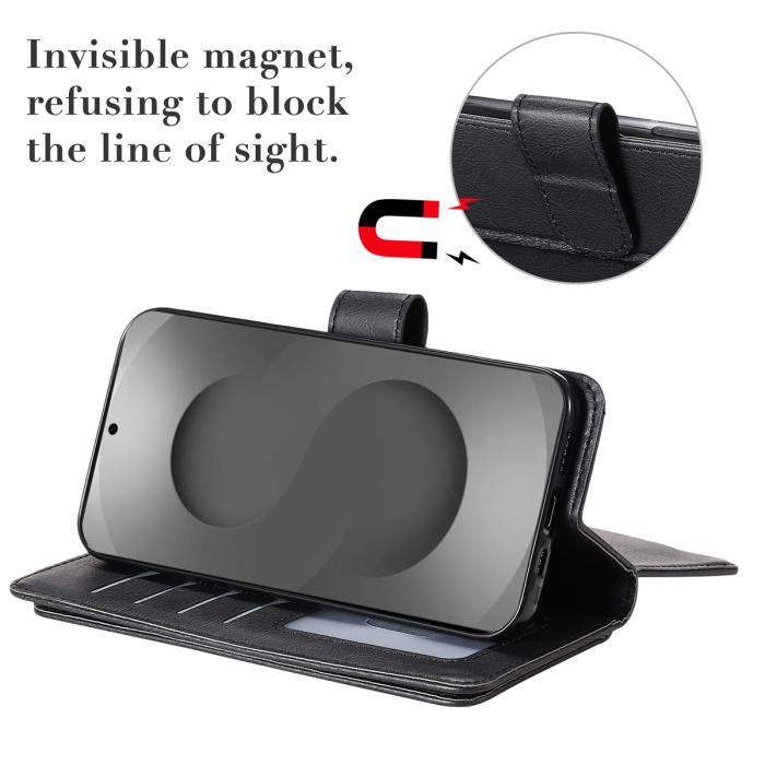 Bild 4, Samsung Galaxy S26 Ultra Fodral Multifunktionellt Läder Svart