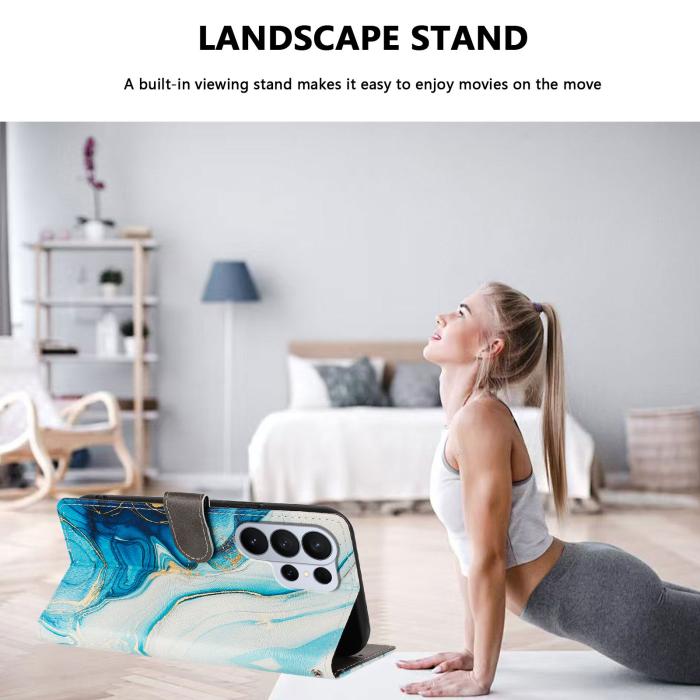 Bild 3, Samsung Galaxy S26 Ultra Fodral Med Tryck Blå Marmor