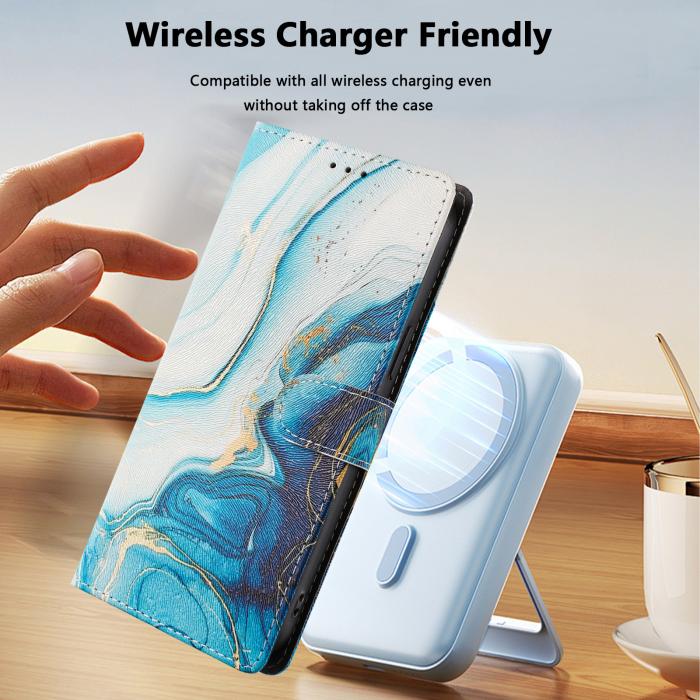 Bild 5, Samsung Galaxy S26 Ultra Fodral Med Tryck Blå Marmor