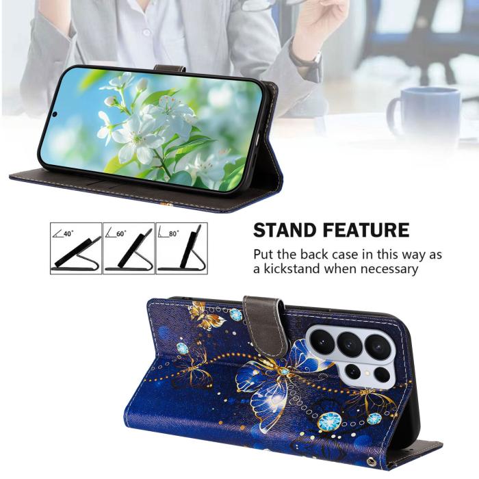 Bild 2, Samsung Galaxy S26 Ultra Fodral Med Tryck Blå Fjäril