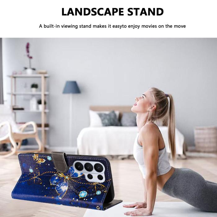 Bild 3, Samsung Galaxy S26 Ultra Fodral Med Tryck Blå Fjäril