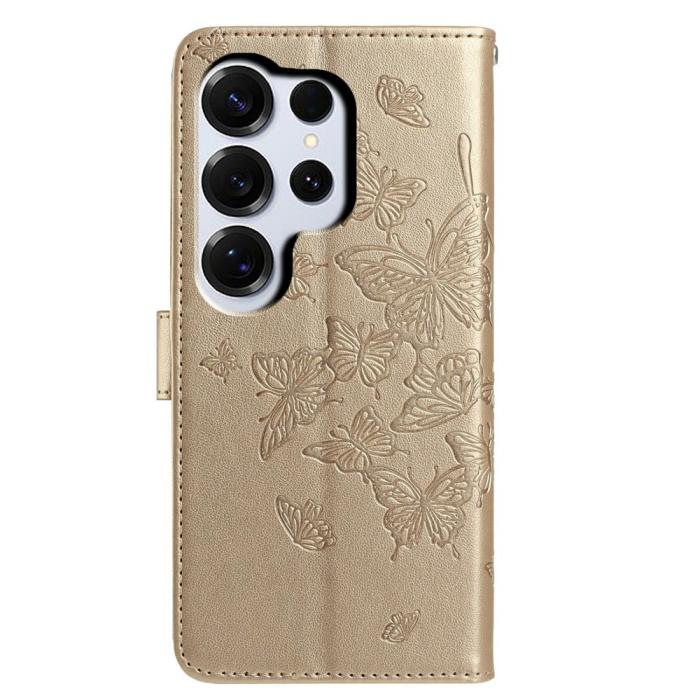 Bild 5, Samsung Galaxy S26 Ultra Fodral Fjäril Tryck Guld