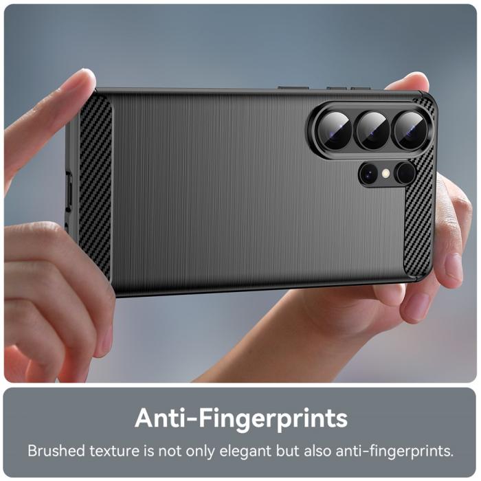Bild 4, Samsung Galaxy S26 Ultra Skal Borstad Stål Textur Svart
