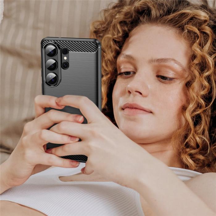 Bild 6, Samsung Galaxy S26 Ultra Skal Borstad Stål Textur Svart