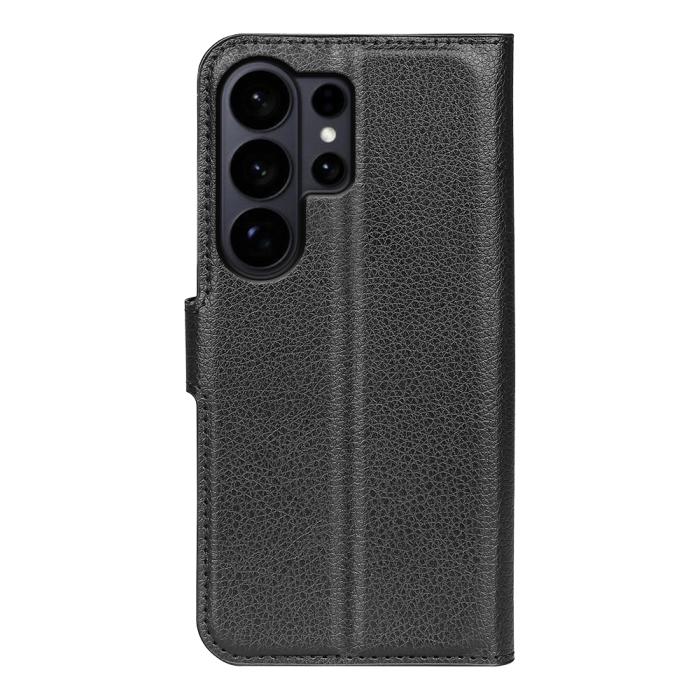 Bild 3, Samsung Galaxy S26 Ultra Fodral Litchi Läder Svart