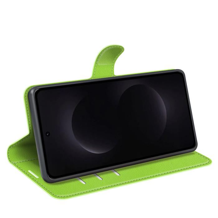 Bild 6, Samsung Galaxy S26 Ultra Fodral Litchi Läder Grön