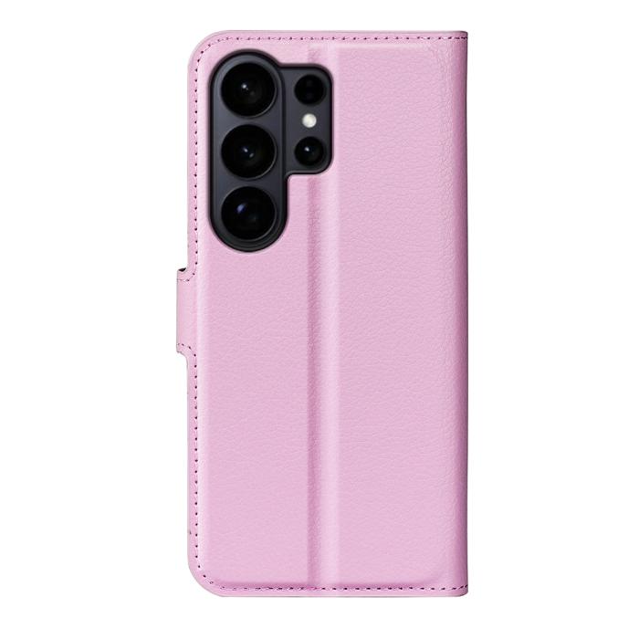 Bild 3, Samsung Galaxy S26 Ultra Fodral Litchi Läder Ljus Rosa