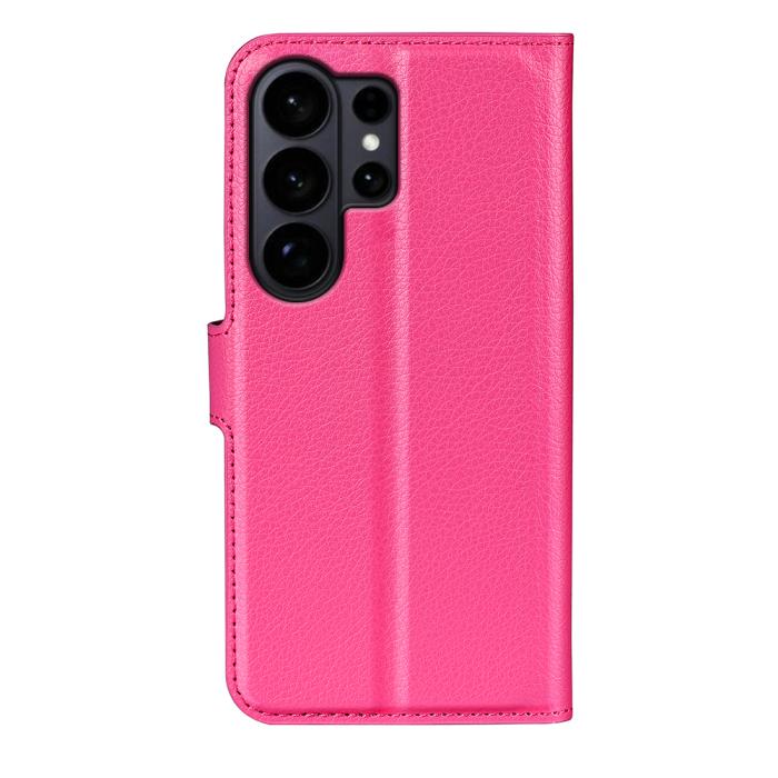 Bild 3, Samsung Galaxy S26 Ultra Fodral Litchi Läder Rosa