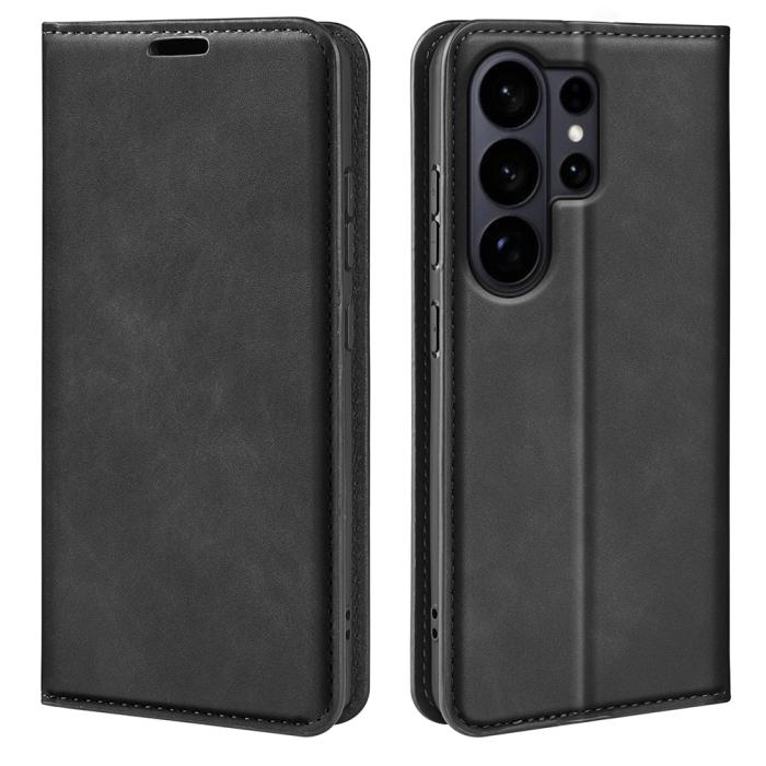 Bild 5, Samsung Galaxy S26 Ultra Fodral Flip Skin Touch Läder Svart