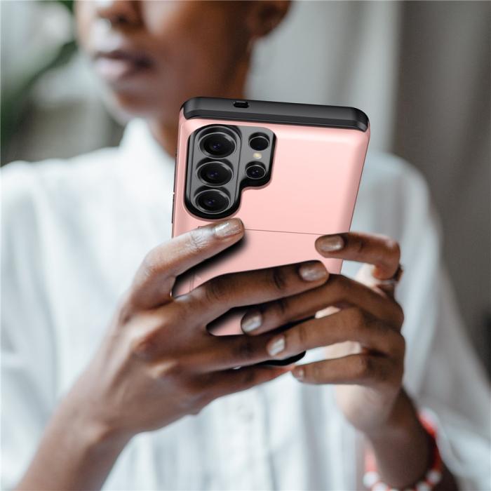 Bild 5, Samsung Galaxy S26 Ultra Skal Hybrid Med Kortfack Roséguld