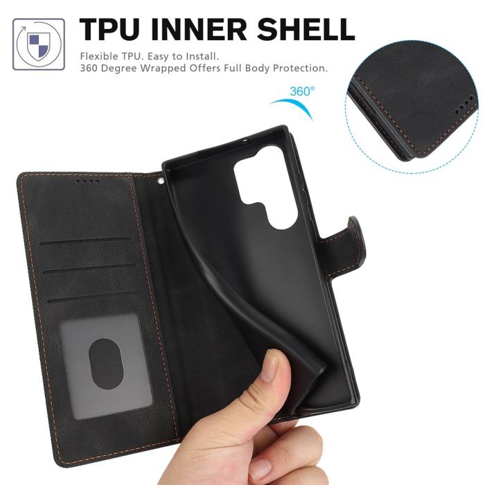 Bild 5, Samsung Galaxy S26 Ultra Fodral Läder Svart