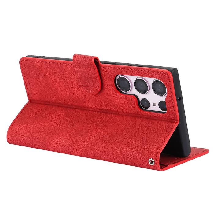 Bild 3, Samsung Galaxy S26 Ultra Fodral Läder Röd