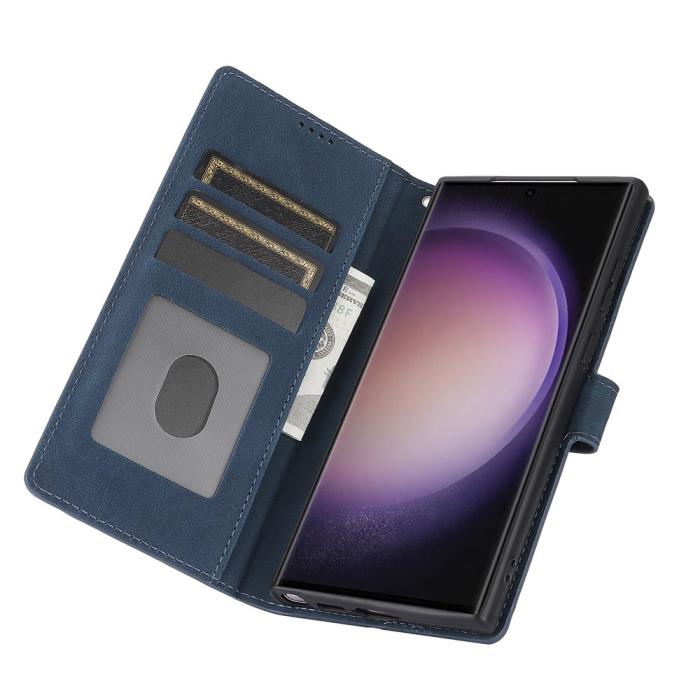 Bild 2, Samsung Galaxy S26 Ultra Fodral Läder Blå