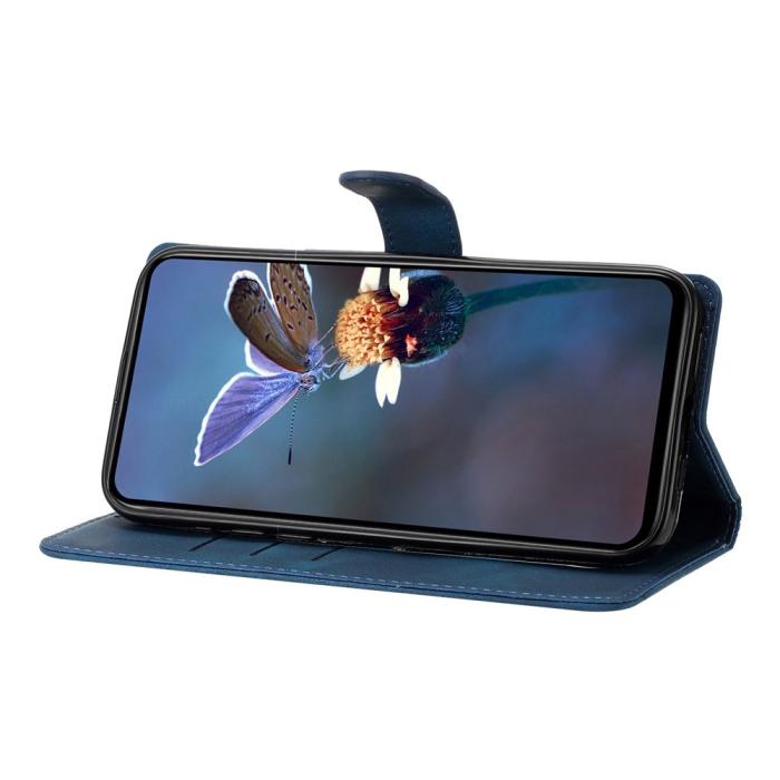 Bild 3, Samsung Galaxy S26 Ultra Fodral Med Blommigt Tryck Läder Blå