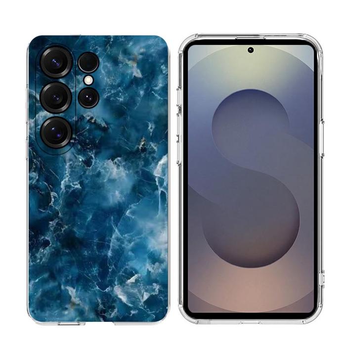 Bild 2, Samsung Galaxy S26 Ultra Skal Marmor TPU Blå