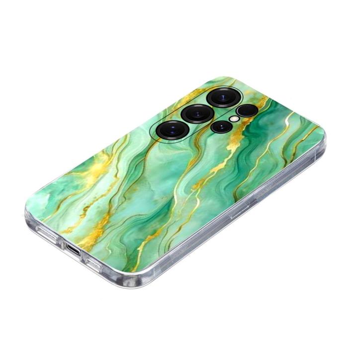 Bild 3, Samsung Galaxy S26 Ultra Skal Marmor TPU Grön