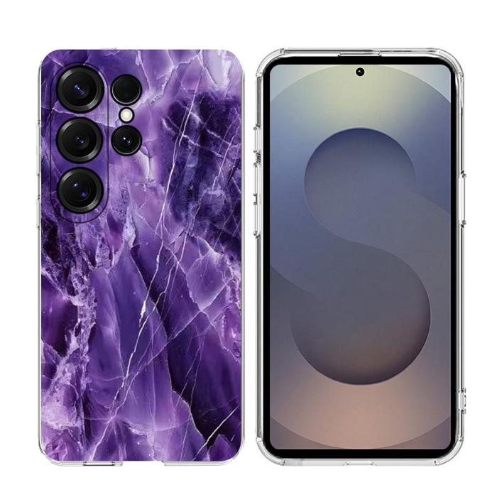 Bild 2, Samsung Galaxy S26 Ultra Skal Marmor TPU Lila