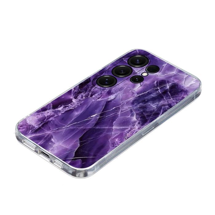 Bild 3, Samsung Galaxy S26 Ultra Skal Marmor TPU Lila