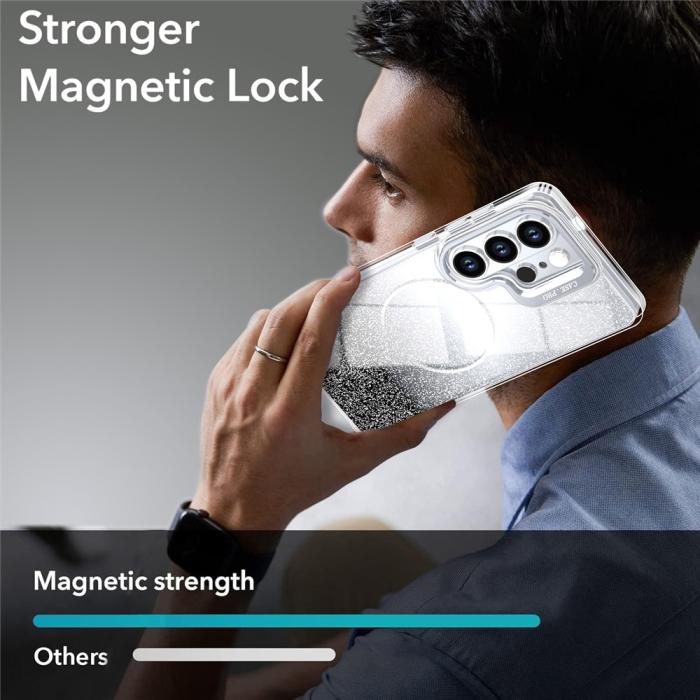 Bild 5, Samsung Galaxy S26 Ultra Skal MagSafe Gradient Glitter Svart