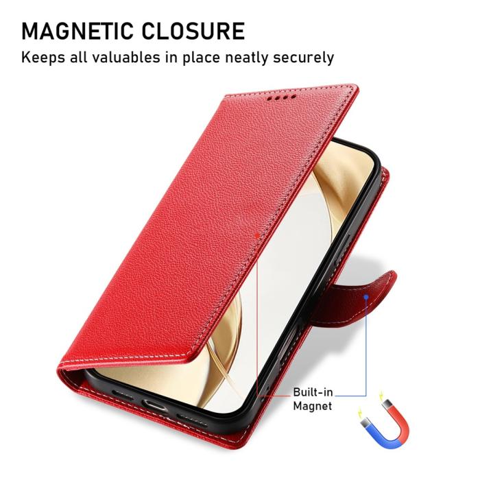 Bild 5, Samsung Galaxy S26 Ultra Plånboksfodral Läder Röd