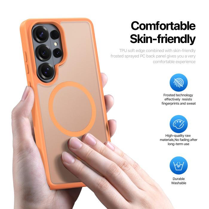 Bild 5, DUX DUCIS Galaxy S26 Ultra Skal MagSafe Yind Series Orange