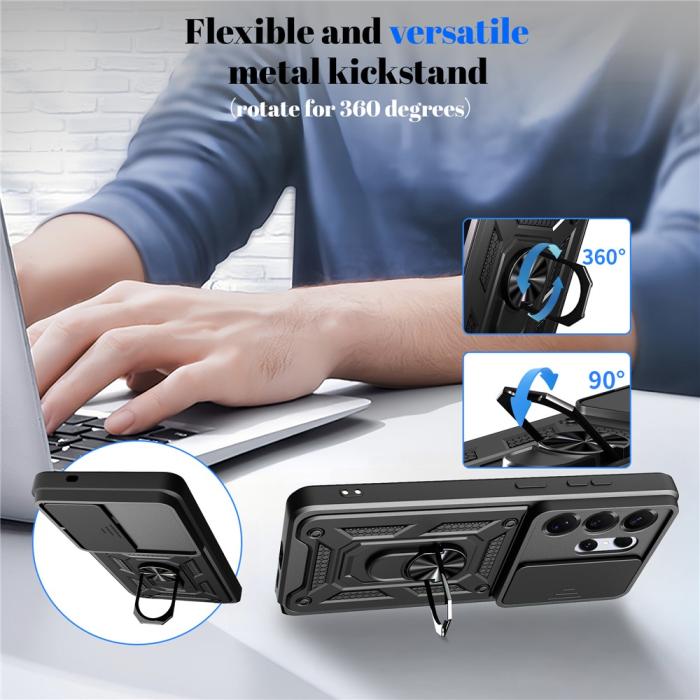 Bild 4, Samsung Galaxy S26 Ultra Skal CamShield Ring Hybrid Röd