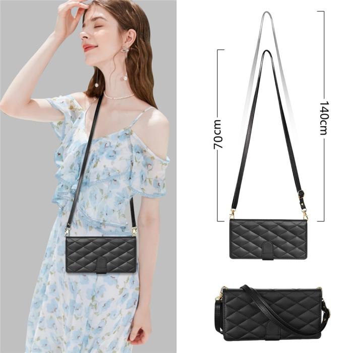 Bild 6, Samsung Galaxy S26 Ultra Fodral Rhombus Läder Svart