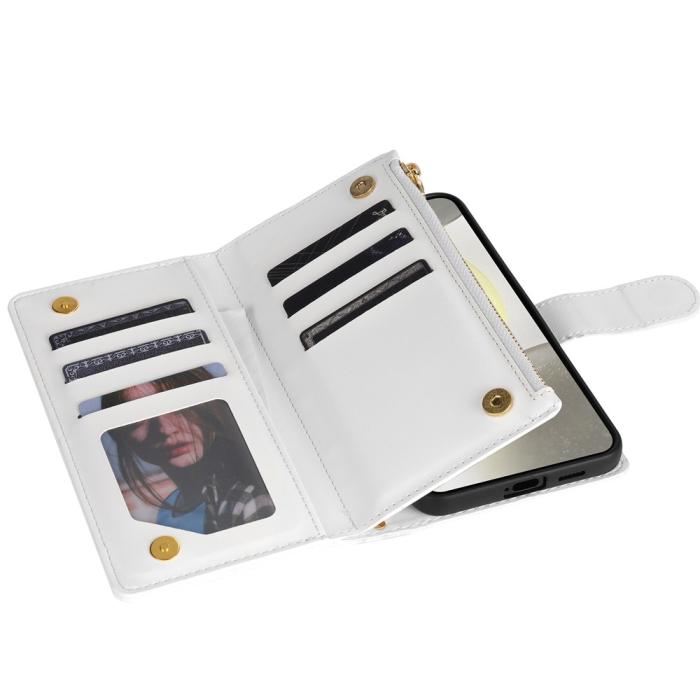 Bild 3, Samsung Galaxy S26 Ultra Fodral Rhombus Läder Vit