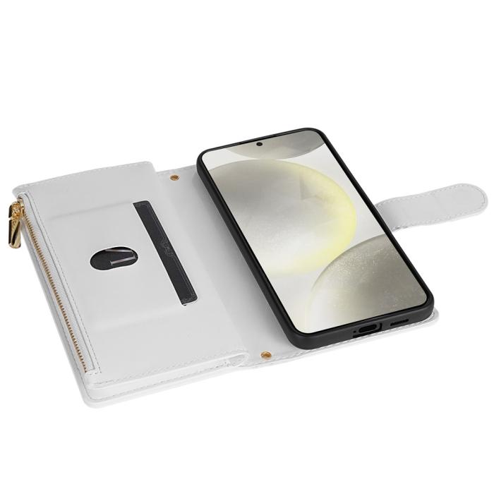 Bild 4, Samsung Galaxy S26 Ultra Fodral Rhombus Läder Vit