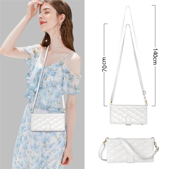 Bild 6, Samsung Galaxy S26 Ultra Fodral Rhombus Läder Vit