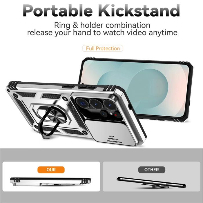 Bild 4, Samsung Galaxy S26 Ultra Skal CamShield Ring Hybrid Silver