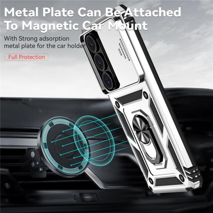 Bild 5, Samsung Galaxy S26 Ultra Skal CamShield Ring Hybrid Silver