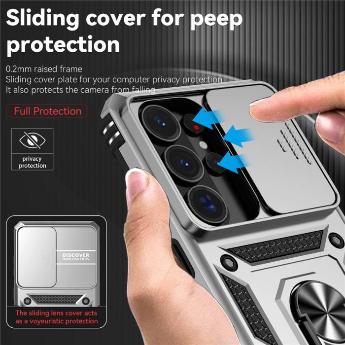 Bild 6, Samsung Galaxy S26 Ultra Skal CamShield Ring Hybrid Silver