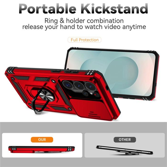 Bild 4, Samsung Galaxy S26 Ultra Skal CamShield Ring Hybrid Röd