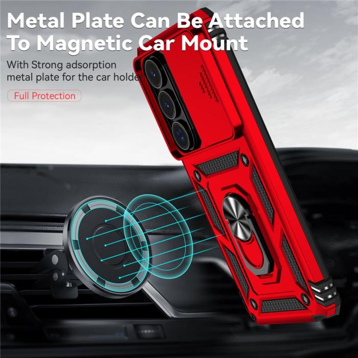 Bild 5, Samsung Galaxy S26 Ultra Skal CamShield Ring Hybrid Röd