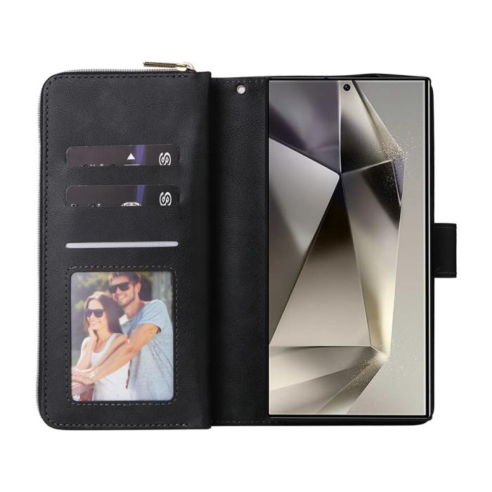 Bild 2, Samsung Galaxy S26 Ultra Fodral Multifuntionellt Läder Svart