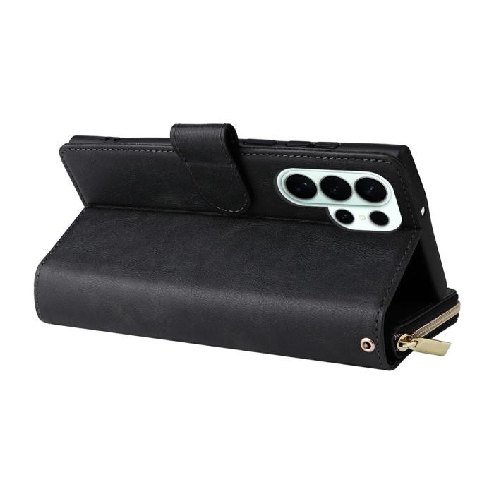 Bild 5, Samsung Galaxy S26 Ultra Fodral Multifuntionellt Läder Svart