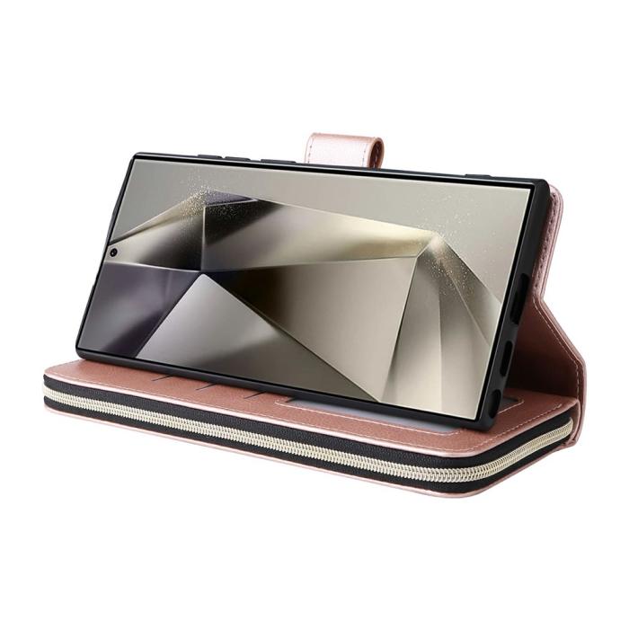 Bild 4, Samsung Galaxy S26 Ultra Fodral Multifuntionellt Läder Roséguld