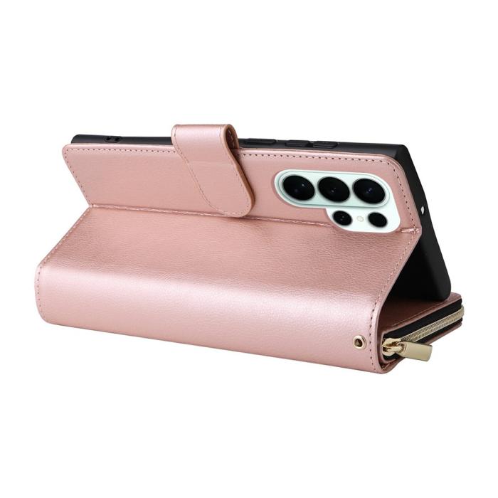 Bild 5, Samsung Galaxy S26 Ultra Fodral Multifuntionellt Läder Roséguld