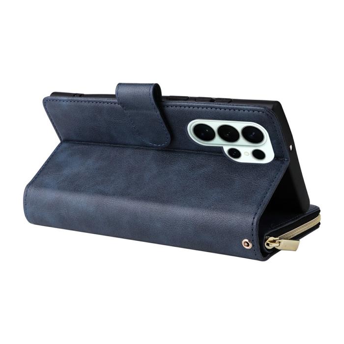 Bild 5, Samsung Galaxy S26 Ultra Fodral Multifuntionellt Läder Blå