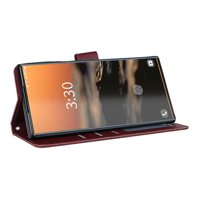 Bild 3, Samsung Galaxy S26 Ultra Fodral Läder Vinröd