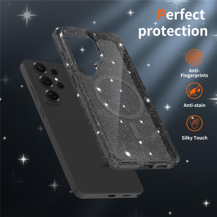 Bild 5, Samsung Galaxy S26 Ultra Skal MagSafe Glitter Svart