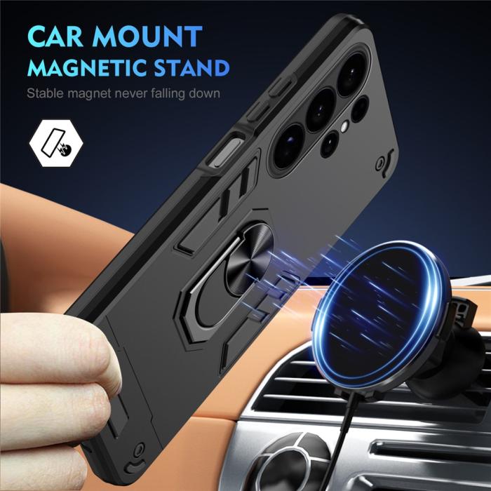 Bild 2, Samsung Galaxy S26 Ultra Skal Ring Hybrid Armor Svart