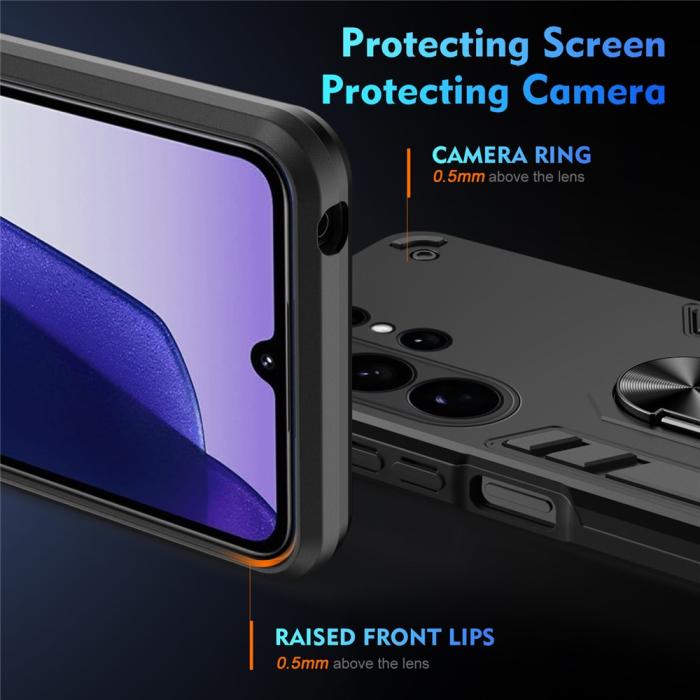 Bild 3, Samsung Galaxy S26 Ultra Skal Ring Hybrid Armor Svart