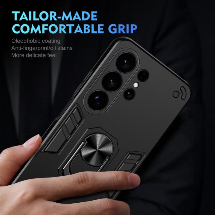 Bild 5, Samsung Galaxy S26 Ultra Skal Ring Hybrid Armor Svart