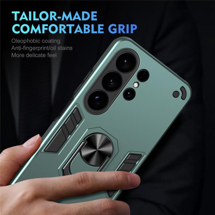 Bild 5, Samsung Galaxy S26 Ultra Skal Ring Hybrid Armor Grön