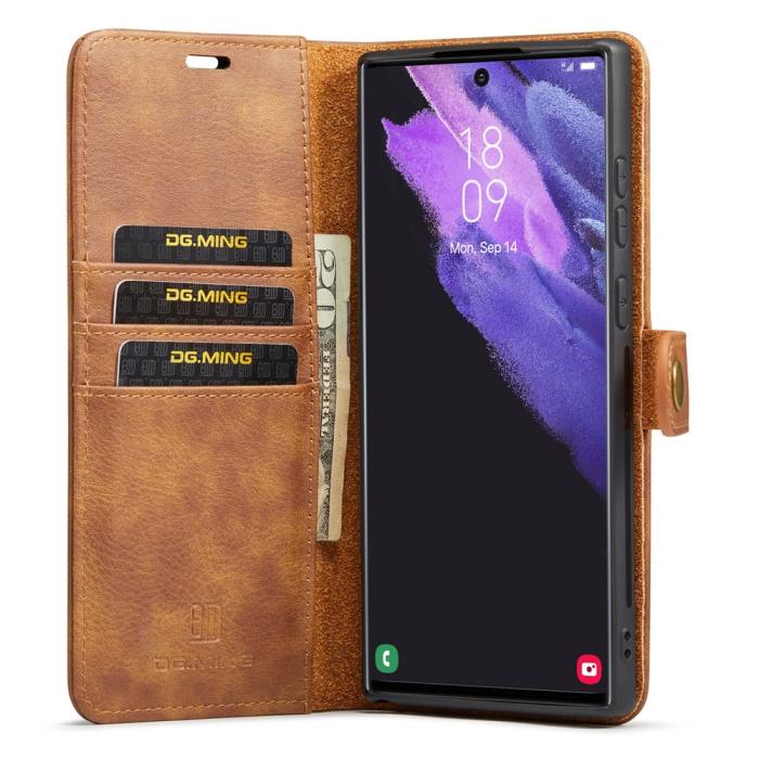 Bild 2, DG.MING Galaxy S26 Ultra 2in1 Magnet Fodral / Skal Brun