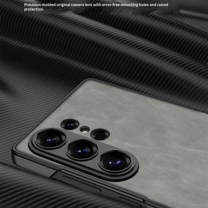 Bild 4, GKK Samsung Galaxy S26 Ultra Skal Kickstand Läder Brun