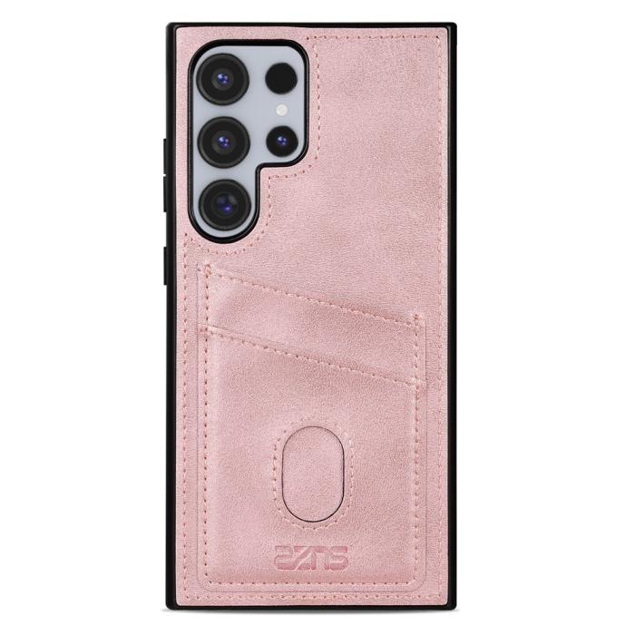 Bild 3, AZNS Samsung Galaxy S26 Ultra Skal Med Kortfack Läder Roséguld