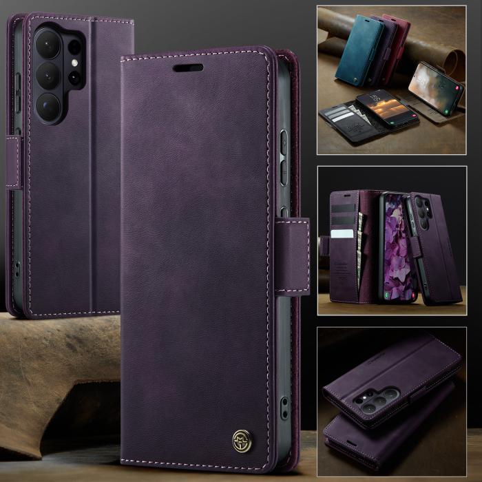 Bild 4, CASEME Samsung Galaxy S26 Ultra Fodral RFID Läder Lila